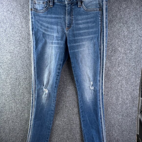 Miss Me M2191SN Womens Jeans Blue Size 26 Skinny Stretch Distressed Ladies - Picture 1 of 9
